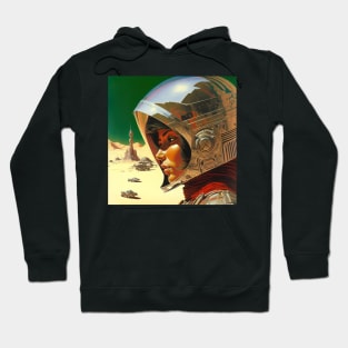 We Are Floating In Space - 106 - Sci-Fi Inspired Retro Artwork Hoodie